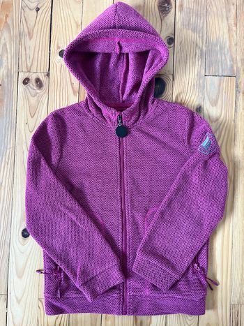 Polaire rose Mousqueton 6 ans