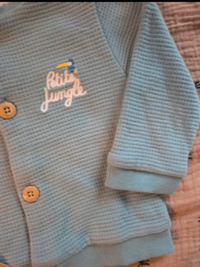 Veste / gilet bébé mixte – Marque Mots d’Enfants – Taille 12 mois - photo numéro 3