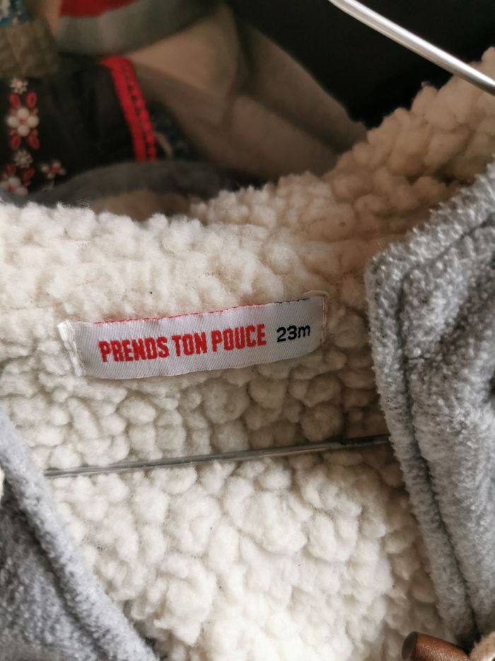 Manteau chaud 23 mois avec capuche petite oreille marque prend ton pouce - photo numéro 3