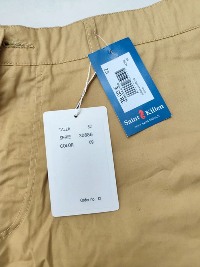 Short beige moutarde Old Taylor 52 neuf - photo numéro 3