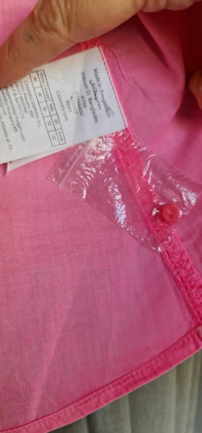 Chemisette rose fluo Camaïeu - photo numéro 3