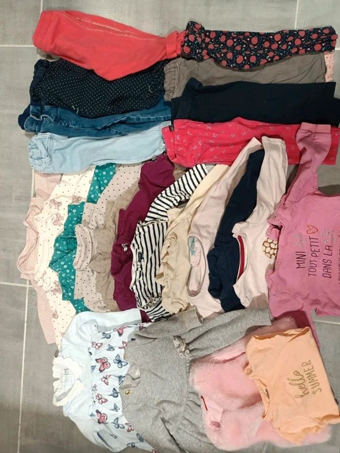 Lot 12 mois fille 24 pièces