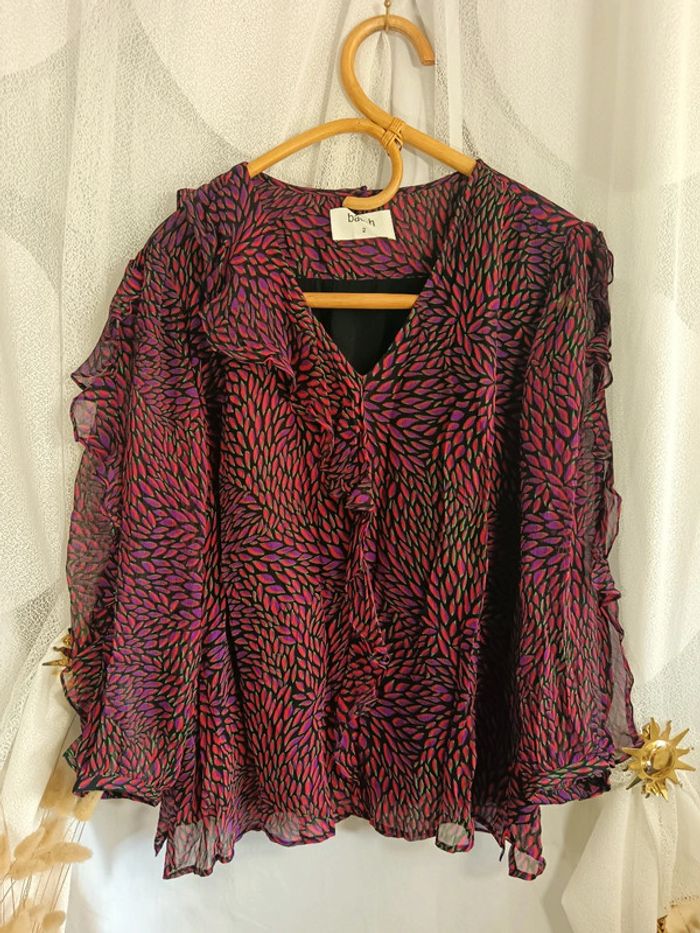 Ba&sh | Blouse à volant | t.2 - photo numéro 4