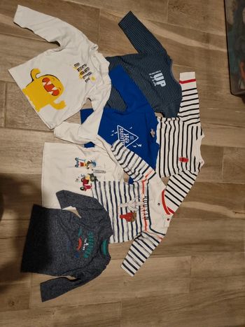 Lot de 7 t-shirt manches longues 6 mois