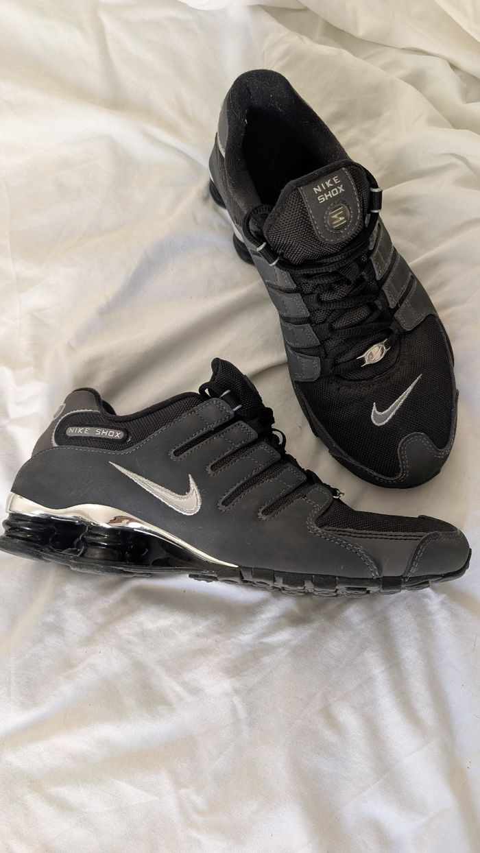 Nike Shox NZ Noir Argenté - photo numéro 2