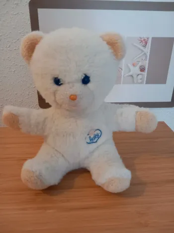 Peluche ours Boulgom baby yeux bleus 25cm