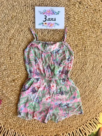 Combishort fleuri h&m 3 ans