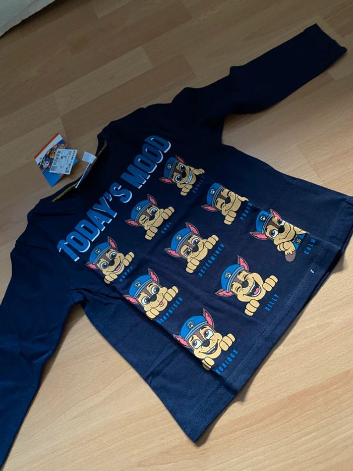 Pull fin / t-shirt manches longues « Today’s mood » Paw Patrol Taille 3 ans