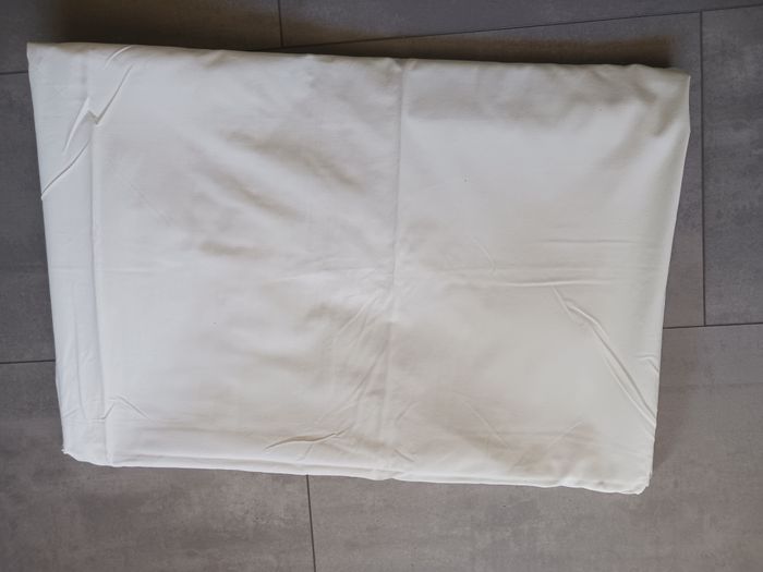 drap housse blanc pour lit 2 pers pur coton