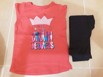 Pyjama fille rose foncé 3-4 ans TEX NEUF