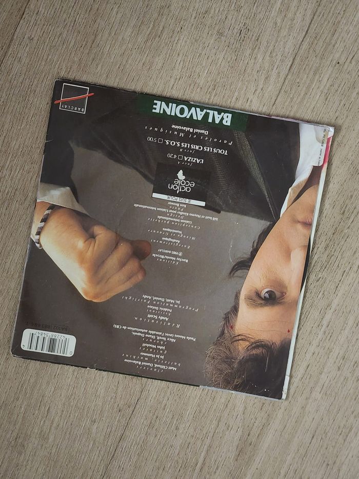 Daniel Balavoine – L’Aziza / Tous les cris les S.O.S. – 45T (Barclay 883 484-7, 1985) - photo numéro 2