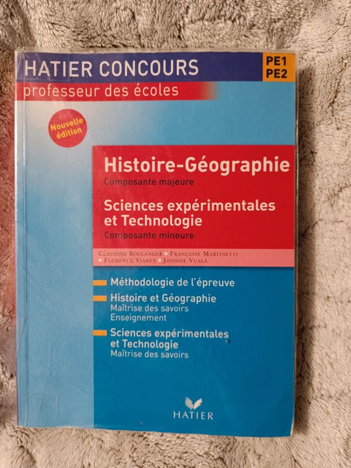 Livre préparation au concours de professeur des écoles CRPE sciences histoire