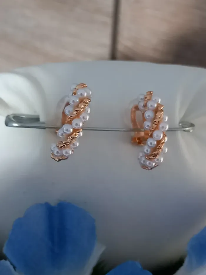 Boucles d'oreilles à clip boutique chic tendance - photo numéro 3