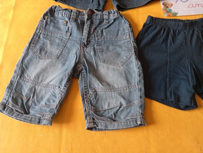 Lot Printemps été 3 shorts bleu 6 ans pour garçon - photo numéro 4