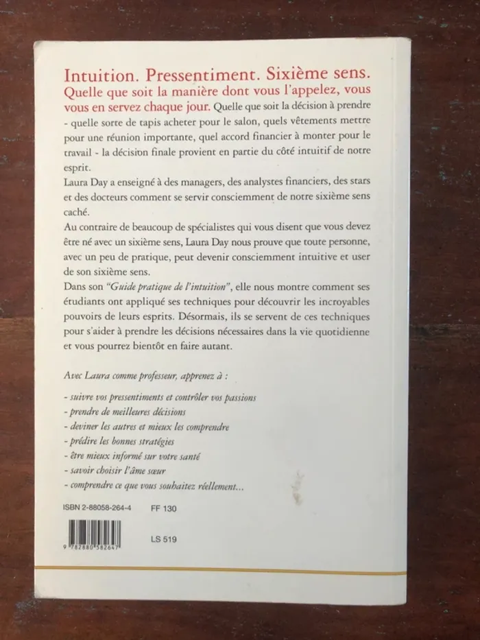 Livre broché "Guide pratique de l'intuition" de Laura Day - photo numéro 2