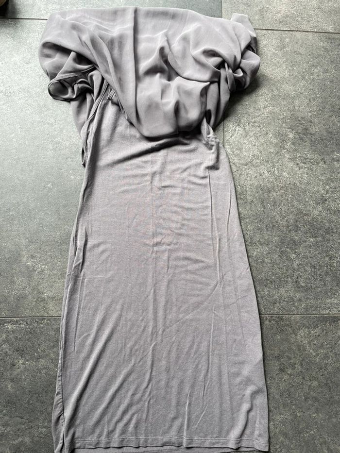 Robe de soirée grise NAF NAF taille xs - photo numéro 2