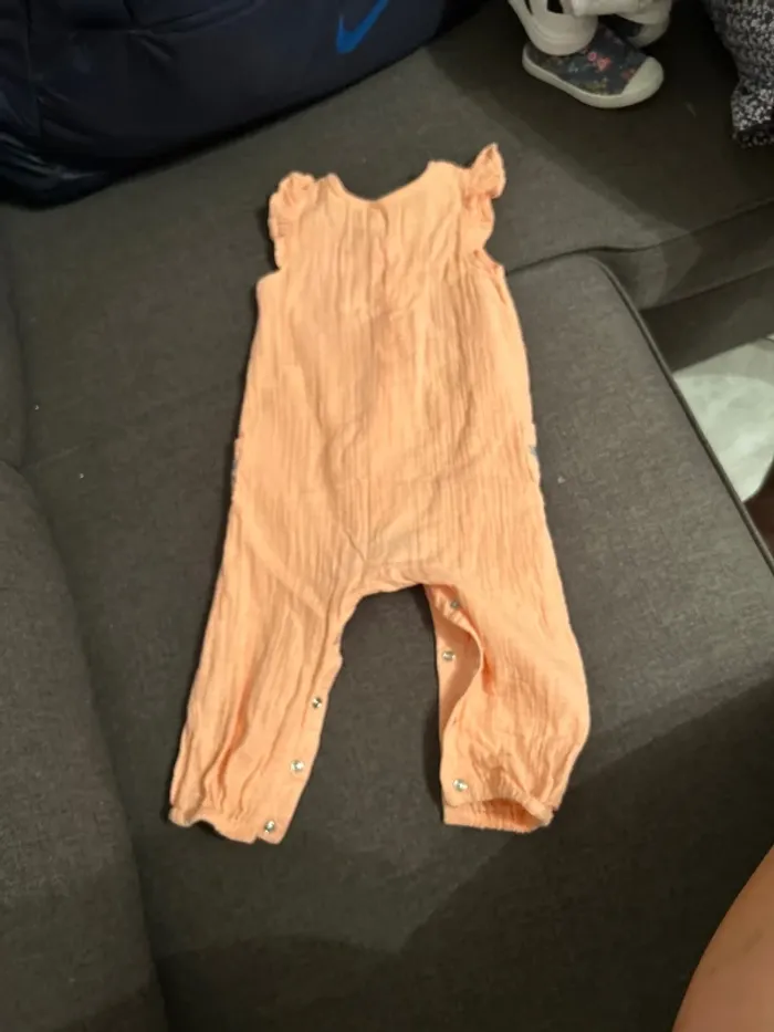 Combinaison longue manches courtes bébé fille, 18 mois - photo numéro 4