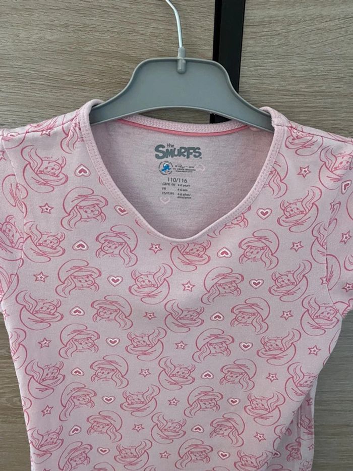 Pyjama 2 pièces T-Shirt et short 4-6 ans Les Schtroumpfs - photo numéro 3