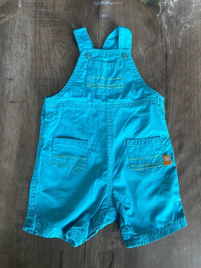 Salopette short 3 mois