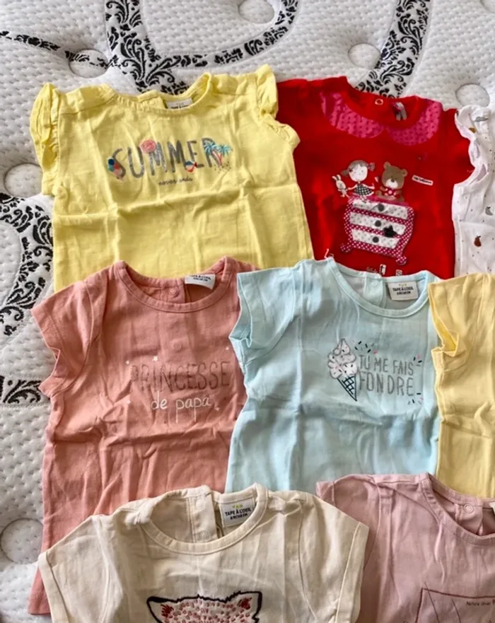 Lot de 13 tee shirts fille - photo numéro 2