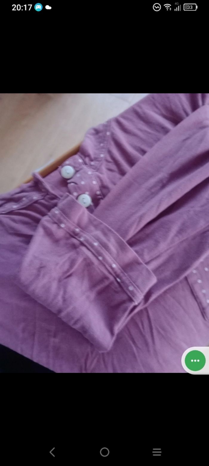 Haut de nuit s manches longues c79 - photo numéro 8