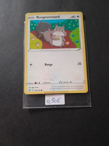 Carte Pokémon Rongourmand 150/196
