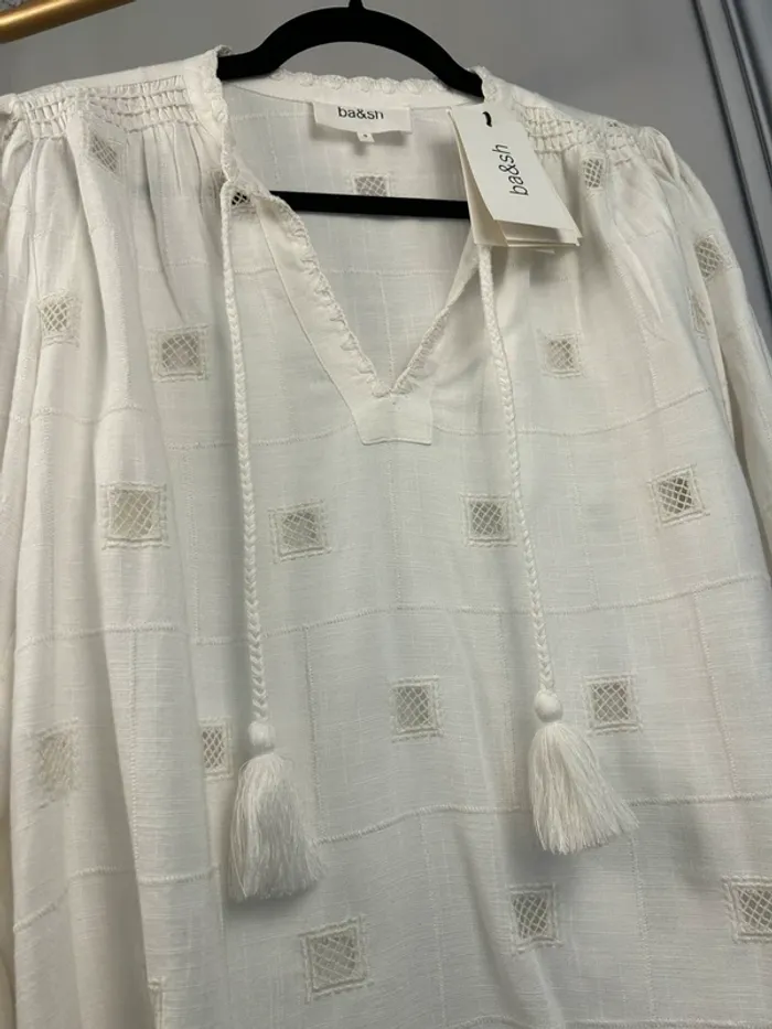 Blouse écru Ba&sh T.0 / XS neuve - photo numéro 4