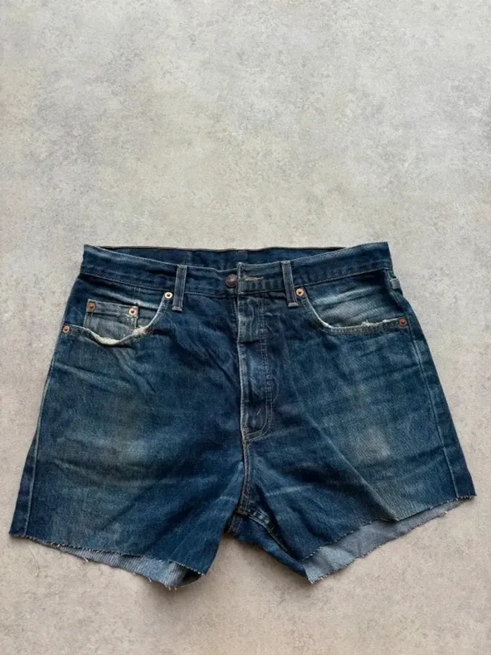 Short Levi's 515 W33 FR42 Bleu Femme Women #SHO128 - photo numéro 3