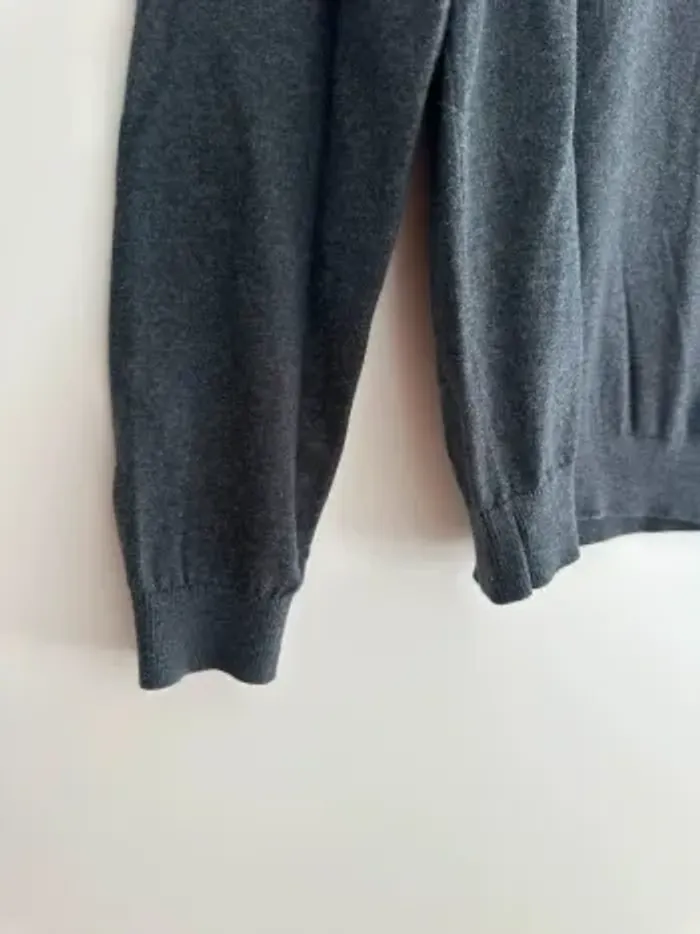 Pull mcneal gris en col V taille S pour homme - photo numéro 3