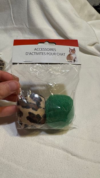 Ensemble 2 balles jouet chat neuf