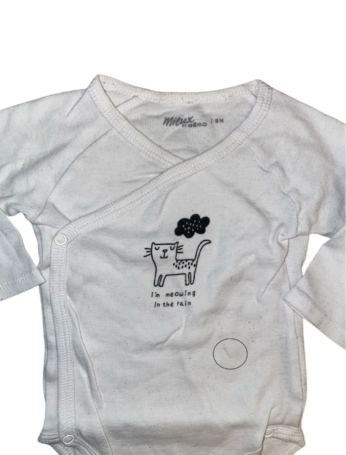 Lot de 3 bodies - Gemo | 6 mois - photo numéro 8