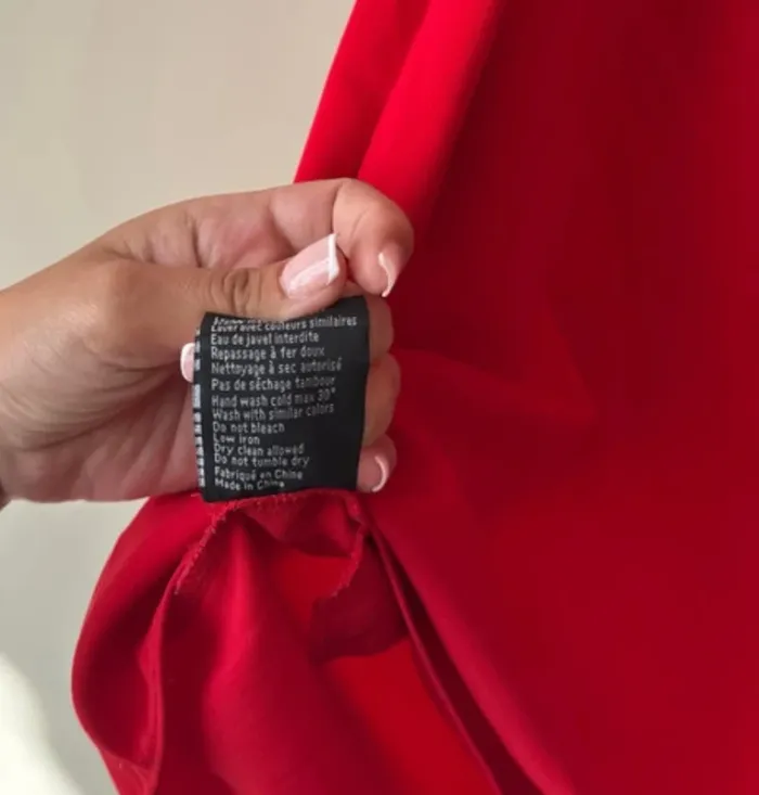 👗🌻 Robe rouge avec poche - très bon état - Sud express- taille M- été - photo numéro 6