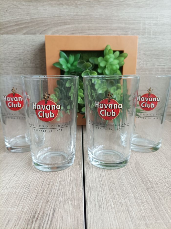 Lot 4 verres havana club - photo numéro 2