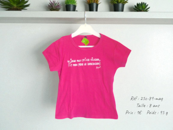 T-shirt 8 ans (25c-89-mag)