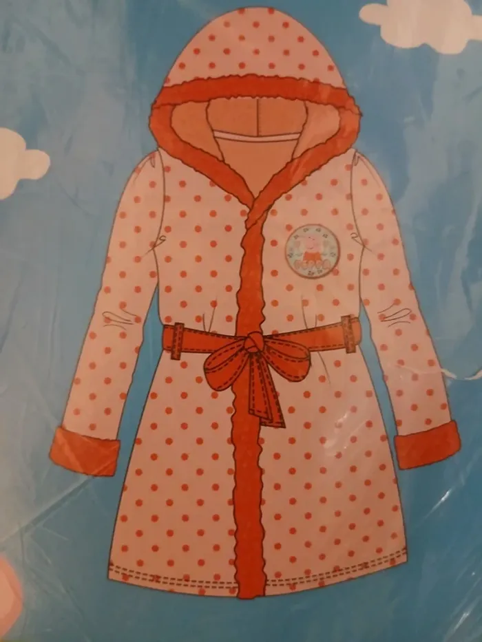 Robe de chambre Peppa pig taille 3/4ans - photo numéro 2