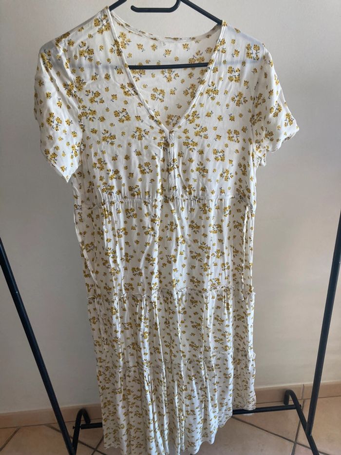 Robe longue d’été fleurie