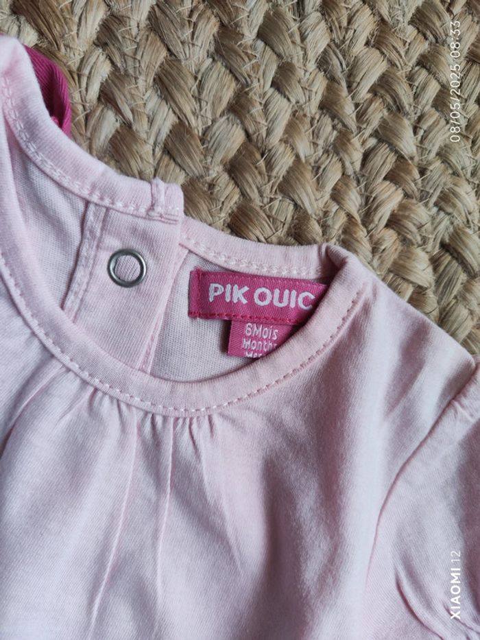 Lot 3 tee shirt MC bébé 6 mois - photo numéro 2