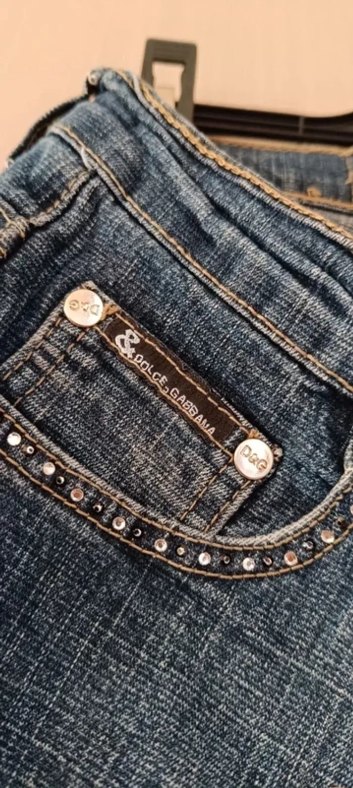 116- jean's bleu, D&G dolce gabana, - photo numéro 4