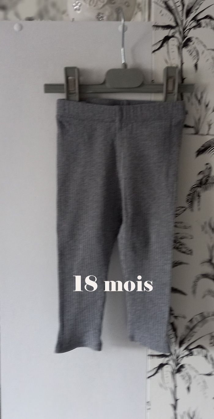 Legging gris Kiabi 18 mois
