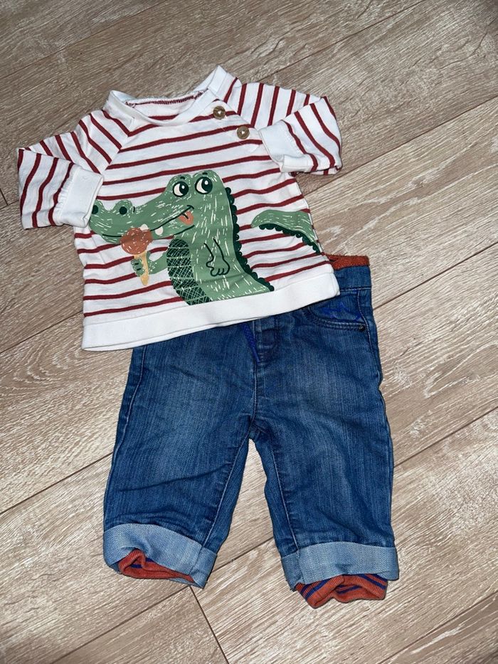 Ensemble 3 mois pull pantalon - photo numéro 5