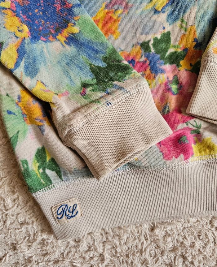 Pull léger fleuri col rond Polo Ralph Lauren fille 4 ans - photo numéro 2