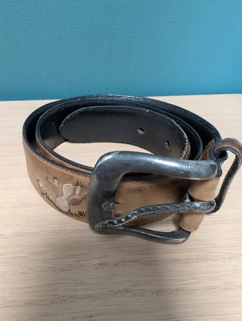 Ceinture vintage en cuir Abaco