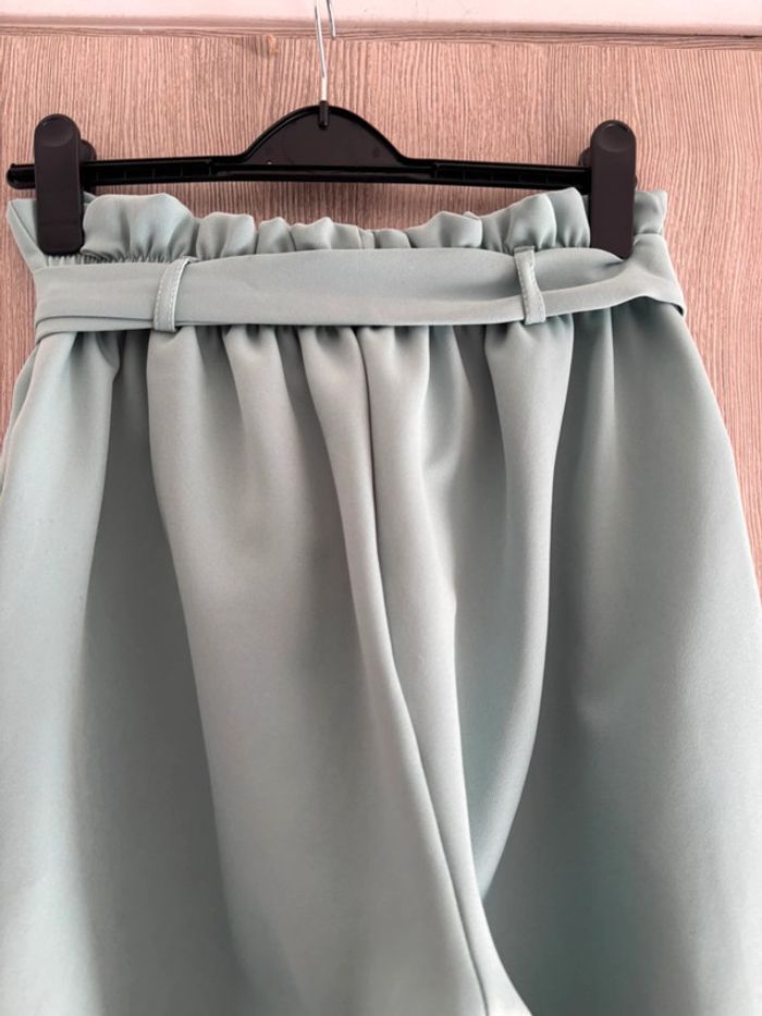 Pantalon 7/8 eme taille haute vert d’eau - Juste elles - T42 - photo numéro 5