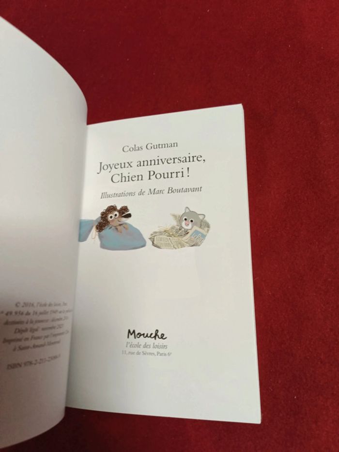 Joyeux anniversaire chien pourri " Mouche " école des loisirs - photo numéro 7