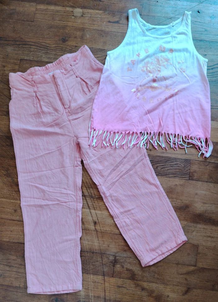 Pantalon fluide + débardeur 8 ans