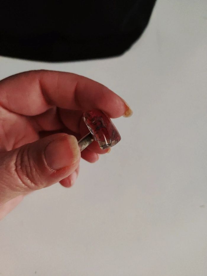 Bague en verre ajustable - photo numéro 6