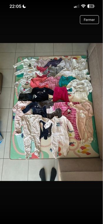 Lot vêtements fille taille 18 mois