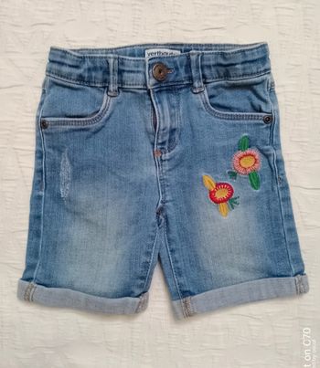 Vertbaudet short bermuda jean 3 ans