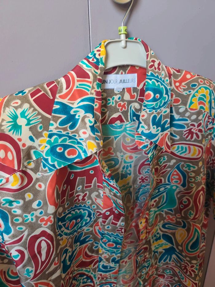 Chemise en soie un jour ailleurs - photo numéro 3