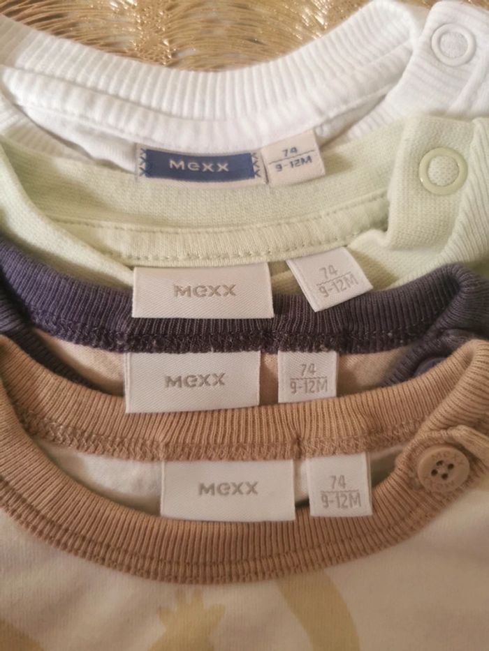 Lot de 4 superbes  t-shirts MEXX t. 74 / 9-12M - photo numéro 7
